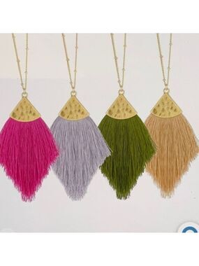 Bohemian Necklace Statement Tassel